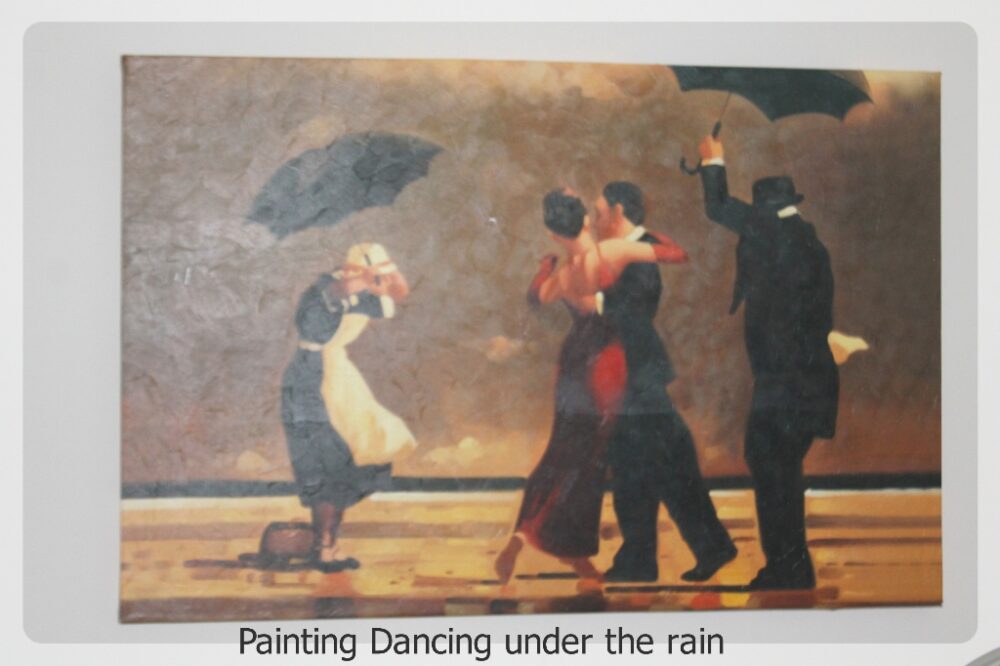 Painting Dancing under the rain