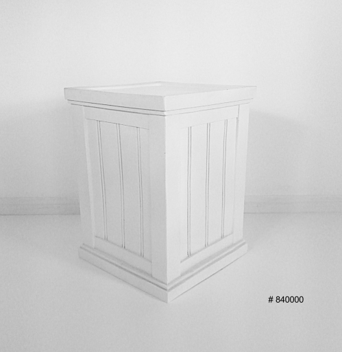 white pedestal 19 inch tall # 840000