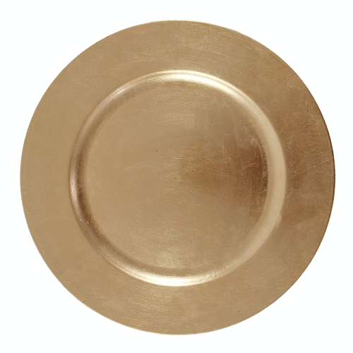 Gold Charger plate plexi 13 inch round #111012