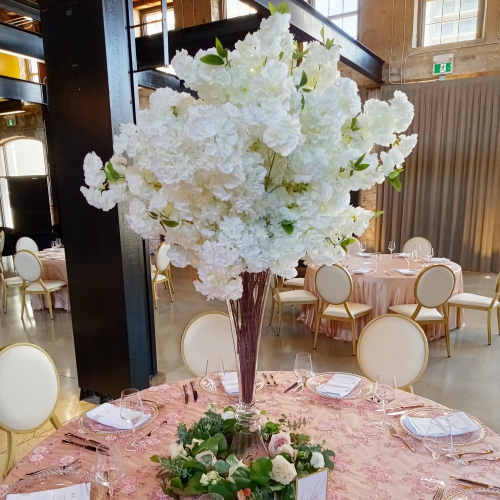 cherry blossom centerpieces at the Tapestry