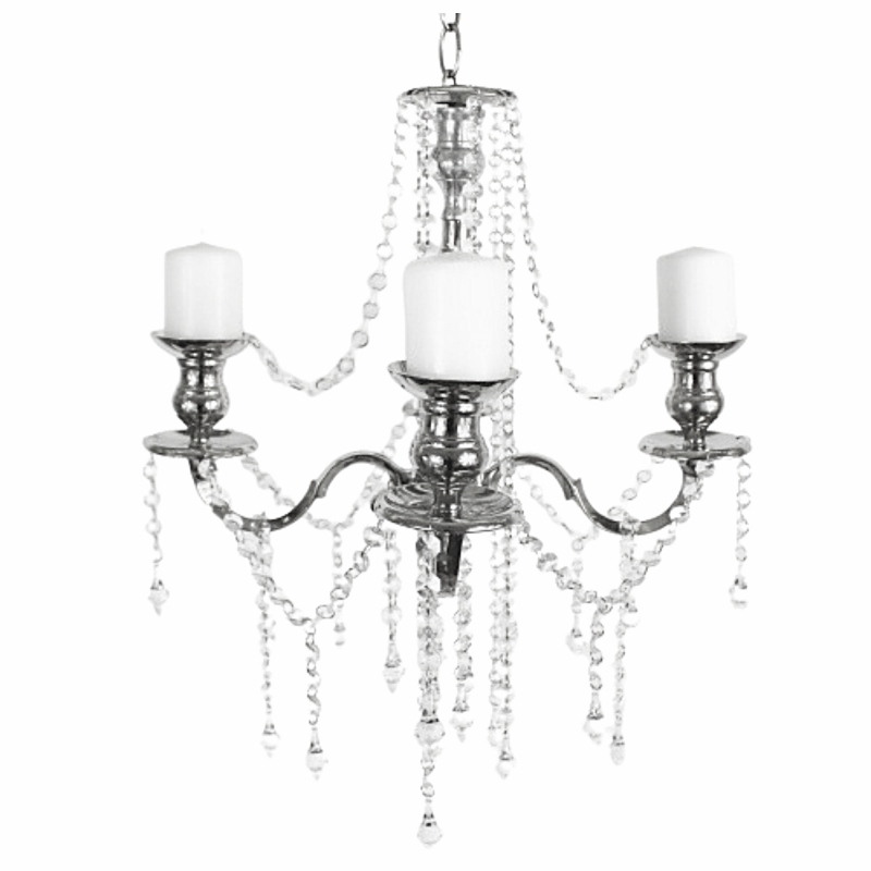 Crystal Silver Chandelier 20x20x22 inches # 114055