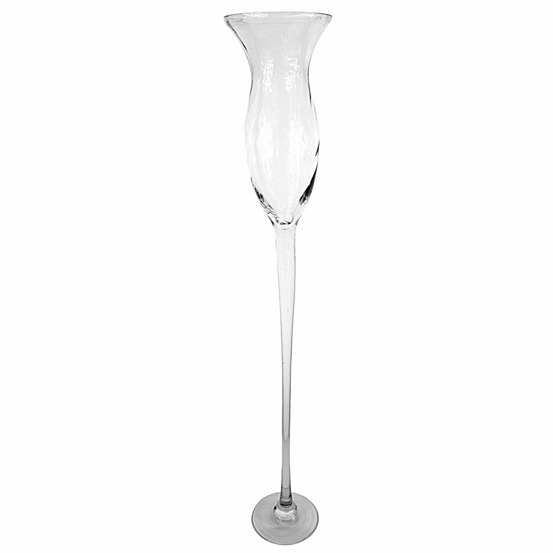 Flower vase rentals Clear glass vase 40 inches tall # 830529